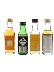 Assorted Blended Scotch Whisky Argyll & Sutherland Highlanders, Black & White, Dew Of Ben Nevis, Rob Roy 4 x 5cl / 40%