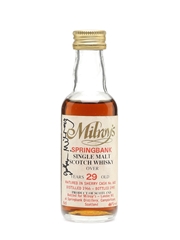 Springbank 1966 Milroy's 29 Year Old - Signed By John Milroy 5cl / 46%