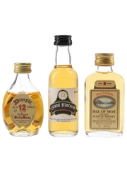 Assorted Blended Scotch Whisky Dimple, Grand Macnish, Macelod's Isle of Skye 3 x 5cl / 40%