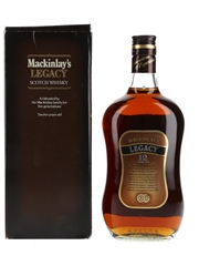 Mackinlay's Legacy 12 Year Old Bottled 1980s 75cl / 40%