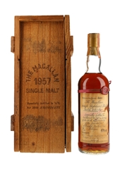 Macallan 1957 Handwritten Label