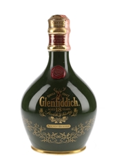 Glenfiddich 18 Year Old Ancient Reserve Bottled 1990s - Green Ceramic Decanter 70cl / 43%