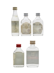 Appleton, Bacardi, Cockspur & White Pear Bottled 1970s & 1980s 5 x 4.7cl-5cl