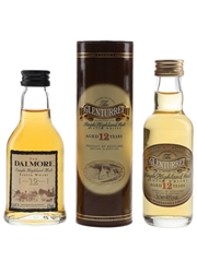 Dalmore & Glenturret 12 Year Old Bottled 1990s-2000s 2 x 5cl