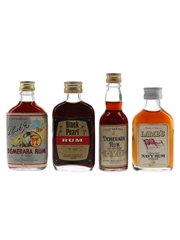 Assorted Rum Bottled 1970s 4 x 5cl / 40%