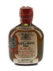 Buchanan's Black & White Oval 12 Year Old Spring Cap Bottled 1930s - Alex D Shaw & Co. Inc. 4.7cl / 43.4%