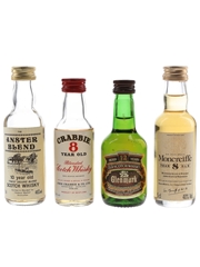 Anster Blend, Crabbie, Glenmark & Moncreiffe Bottled 1980s 4 x 5cl