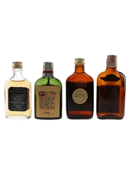 Carlton, McCallum's, Robbie Burns & Sandeman Bottled 1960s 4 x 4cl-5cl