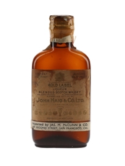 John Haig & Co. Gold Label 8 Year Old Spring Cap Bottled 1930s - James M McCunn & Co. 4.7cl / 43.4%