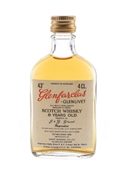 Glenfarclas Glenlivet 8 Year Old Bottled 1960s - P & F 4cl / 43%
