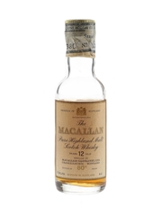 Macallan 12 Year Old 80 Proof Bottled 1970s - Rinaldi 4cl / 46%