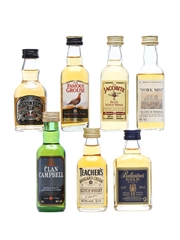7 x Blended Scotch Whisky Miniatures 