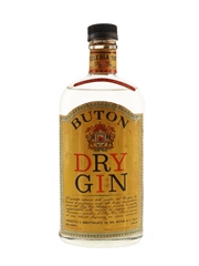 Buton Dry Gin Bottled 1950s 75cl / 45%