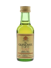 Glenlivet 12 Year Old Bottled 1980s - Barton & Guestier 5cl / 43%