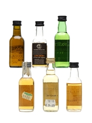 6 x Single Malt Scotch Whisky Inc Clynelish FF Miniatures