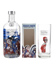 Absolut London Limited Edition With Glass Jamie Hewlett Collaboration 70cl / 40%