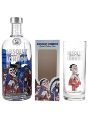 Absolut London Limited Edition With Glass Jamie Hewlett Collaboration 70cl / 40%