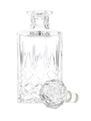 Crystal Decanter With Stopper  21cm Tall
