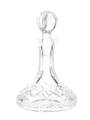 Crystal Ship's Decanter & Stopper