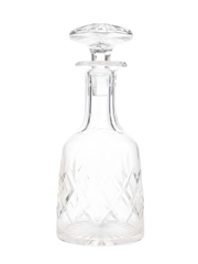 Crystal Decanter With Stopper  26cm x 10.5cm