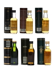 6 x Single Malt Scotch Whisky Miniatures 
