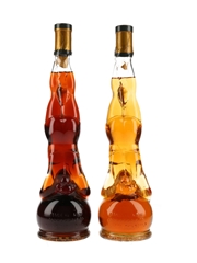 Cazanove Apricot & Cherry Brandy Bottled 1960s-1970s 2 x 50cl