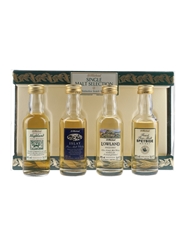 St Michael Malt Selection Bottled 1990s - Highland, Lowland, Islay & Speyside 4 x 5cl / 40%