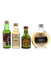 Assorted Blended Scotch Whisky John O'Groats, Britannia, Bell's Islander & Stewarts Cream Of The Barley 4 x 4.7-7cl