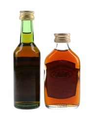 Four Bells Navy Rum Bottled 1980s 2 x 5cl