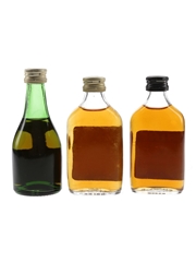 Hine 3 Star & VSOP Bottled 1970s 3 x 3cl-5cl / 40%
