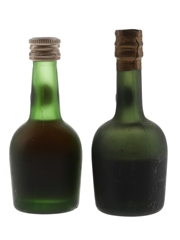 Courvoisier Napoleon Cognac Bottled 1960s & 1970s 2 x 3cl / 40%