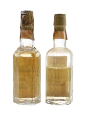 Booth's Finest Dry Gin Bottled 1940s-1950s 2 x 5cl / 40%