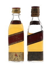 Johnnie Walker Red Label Bottled 1950s & 1960s 2 x 5cl / 40%