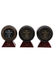 Old St Andrews Scotch Whisky Selection Miniature Barrels - 3, 12 & 17 Year Old 3 x 5cl / 40%