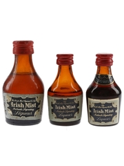 Irish Mist Bottled 1970s & 1980s 3 x 2.8cl-5cl