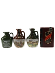 Chequers & Rutherford Ceramic Miniatures Bottled 1970s-1980s 4 x 5cl / 40%