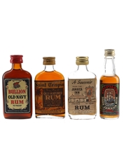 Assorted Rum Bottled 1950s-1960s 4 x 5cl / 40%