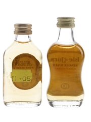Isle Of Jura 8 & 10 Year Old Bottled 1980s 2 x 5cl / 40%