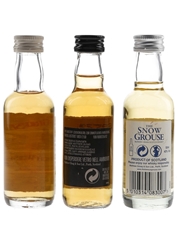 Famous Grouse Finest, Snow Grouse & Gold Reserve 12 Year Old  3 x 5cl