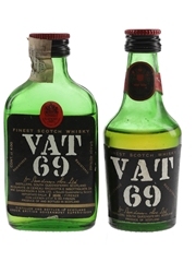 Vat 69 Bottled 1970s 2 x 4cl