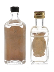 Bosford & Plym Gin Bottled 1970s 2 x 3-4.6cl / 46%