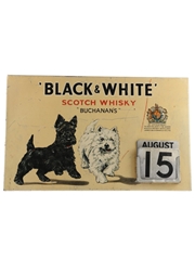 Black & White Scotch Whisky Calendar  28cm x 18cm
