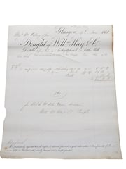 Wm Hay & Co. Invoices & Correspondence, Dated 1861-1864 Littlemilll Distillery 