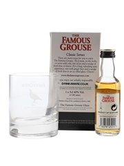 Famous Grouse Genuine Glass & Miniature Set  5cl / 40%