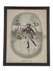 Johnnie Walker Sporting Print - Skating 1820