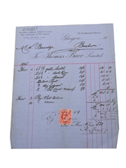 Thomas Barr Limited Invoices, Dated 1908-1917  