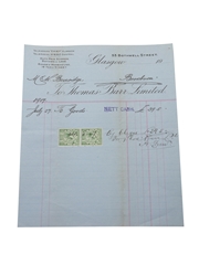 Thomas Barr Limited Invoices, Dated 1908-1917  