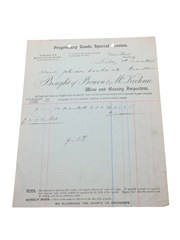 Bowen & McKechnie Invoices, Dated 1896-1906 Johnson, Basker & Co. 