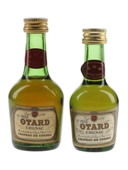 Otard 3 Star Bottled 1970s-1980s 2 x 3-5cl