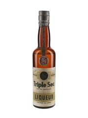 NW Spratt Triple Sec Bottled 1950s 35cl